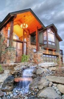 Inspiration for a rustic home design remodel in Orange County