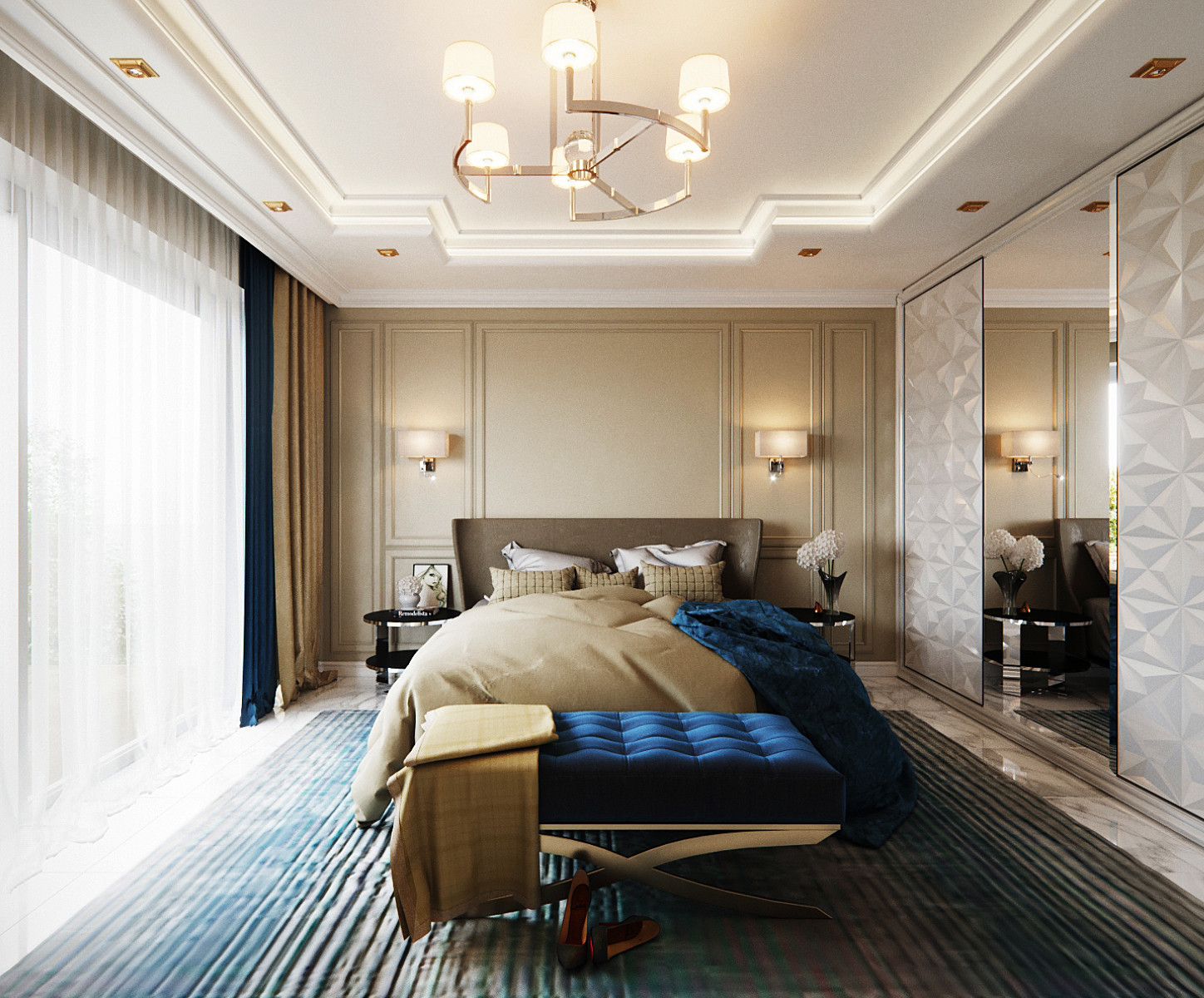 Интерьер пятикомнатной квартиры в неоклассике, г. Дюссельдорф, Германия