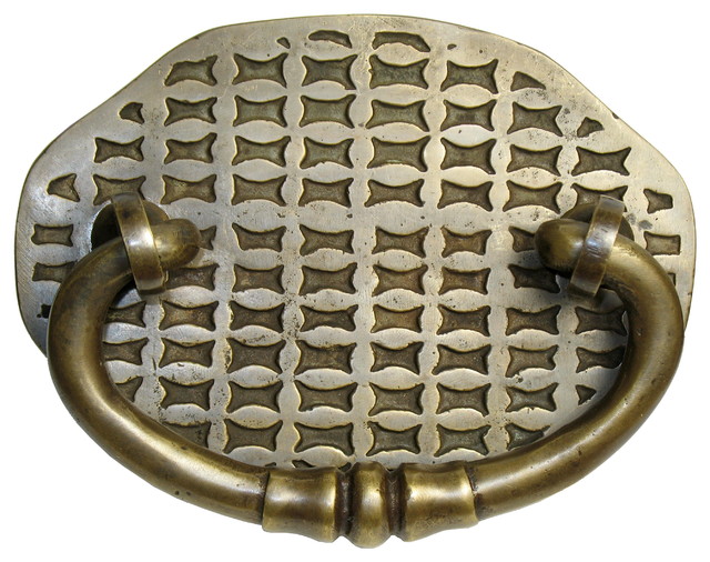 Bail With Basket Weave Design Traditional And Drawer Handle