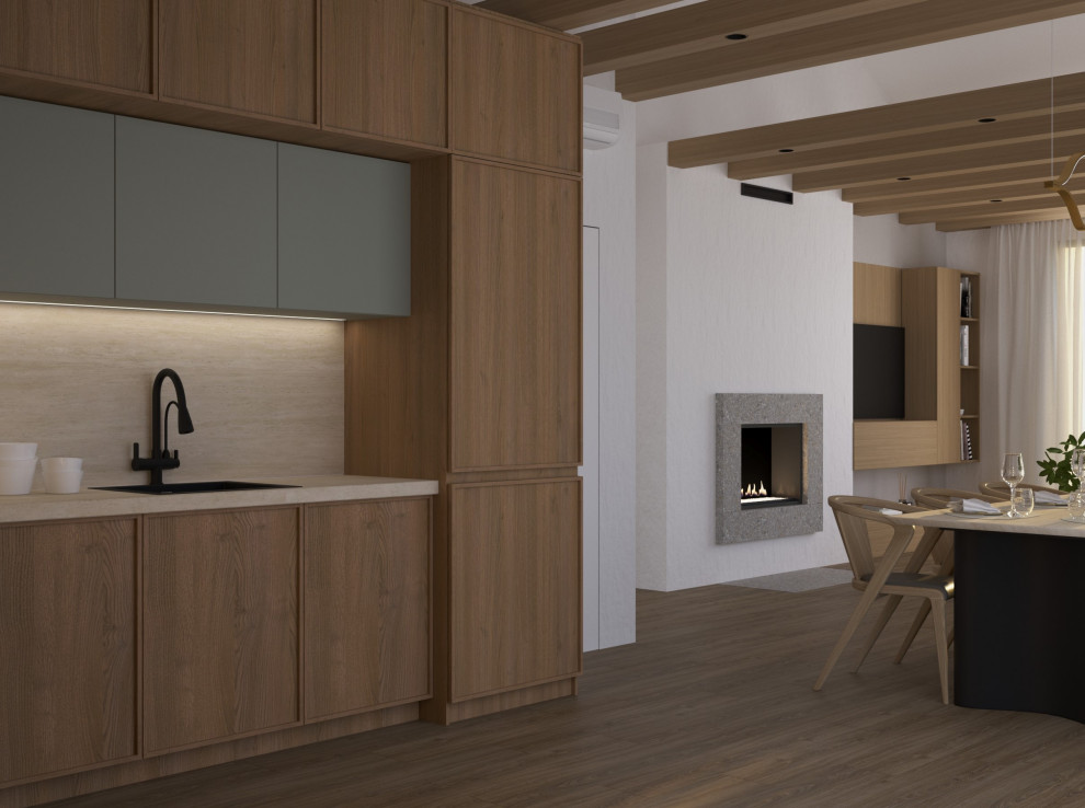 Проект загородного дома в Ленинградской области, стиль джапанди