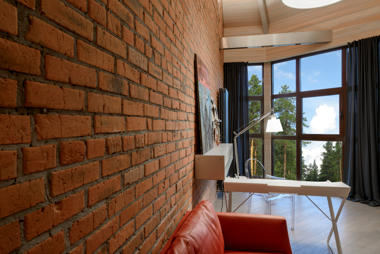 Оформление мансарды