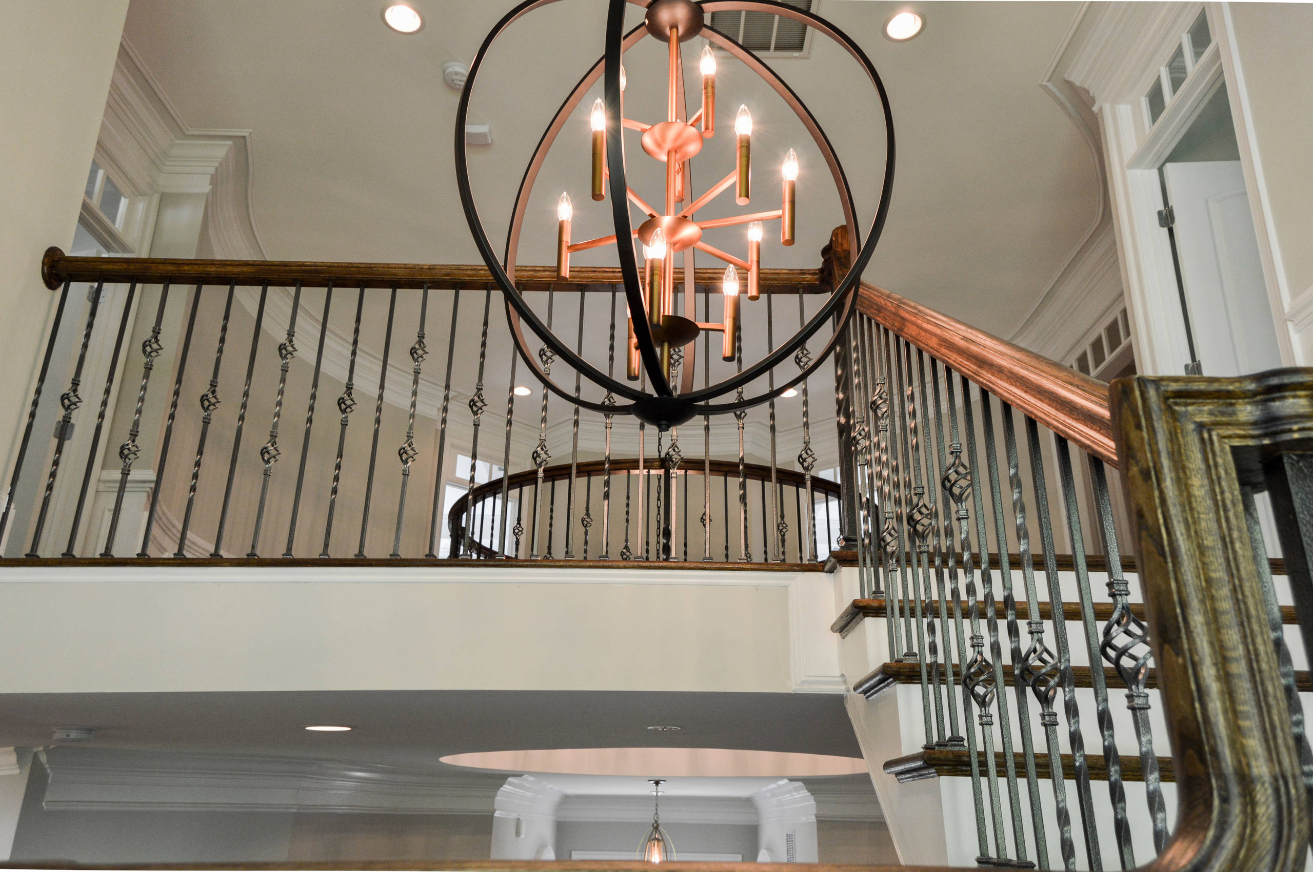 38_European Style Circular Balcony and Multi-level Staircase, Middleburg, VA 201