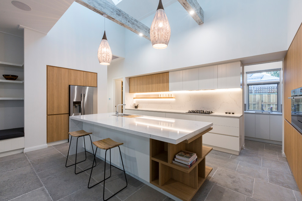 Inspiration for a beach style kitchen in Perth.