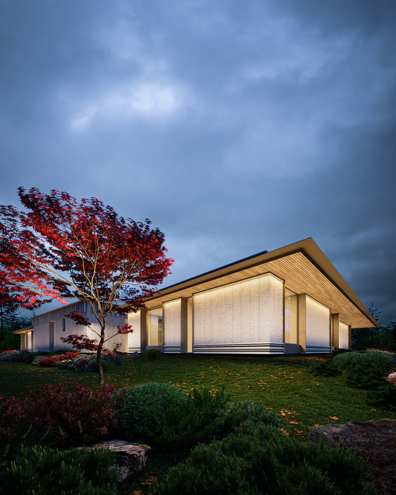 Introspective House рядом с Национальным парком «Лосиный Остров».