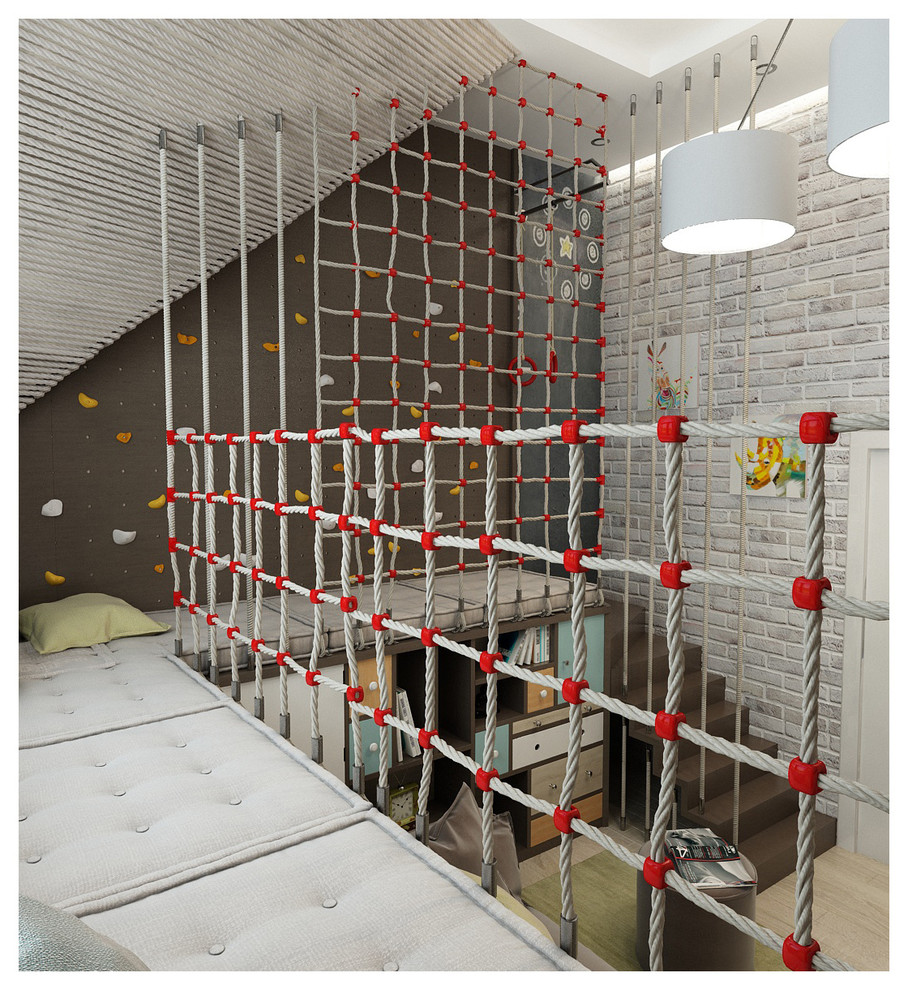 Двухэтажный дом в современном стиле