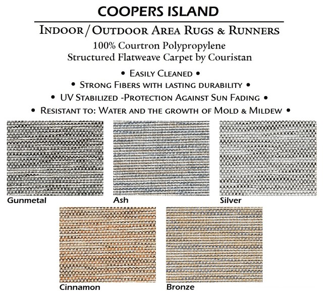 Couristan Cooper Island Indoor/Outdoor Area Rug – Versatile Carpet for ...