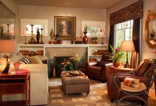 Design ideas for an eclectic living room in Portland.