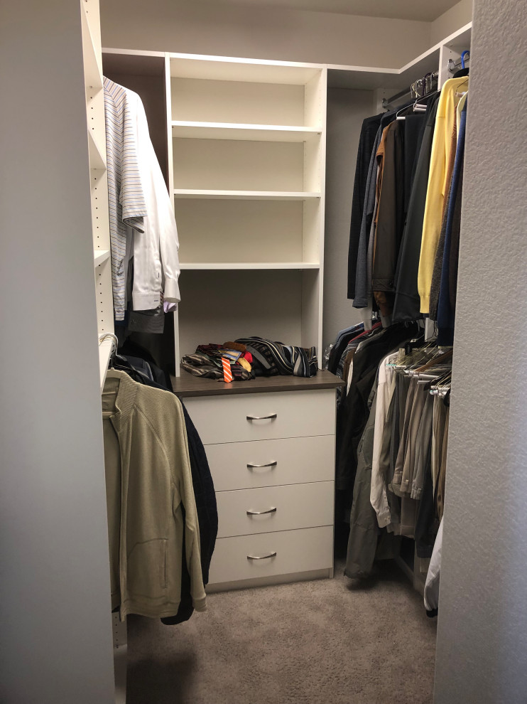 This is an example of a modern wardrobe in Denver.