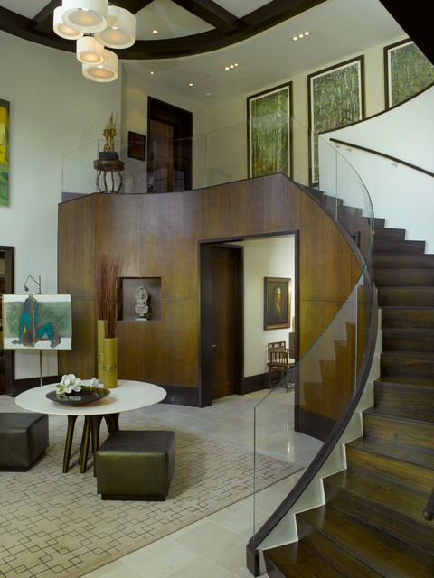 Purchase, NY contemporary-staircase