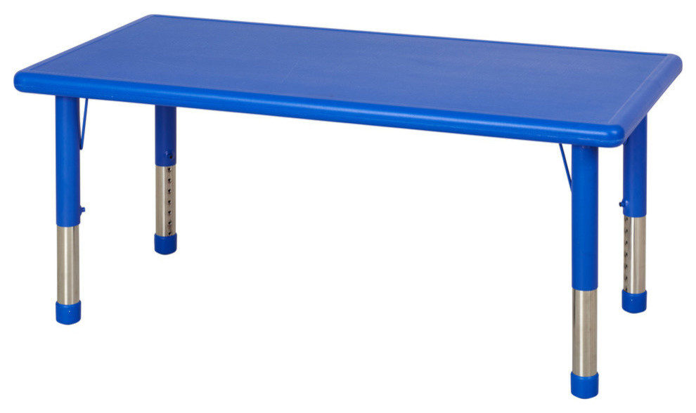 Resin Adjustable, Activity Table, Blue