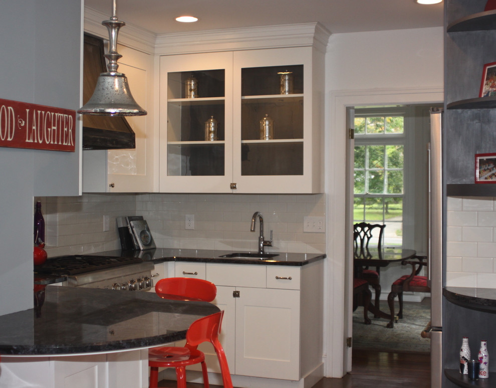 Transitional kitchen photo in Cleveland