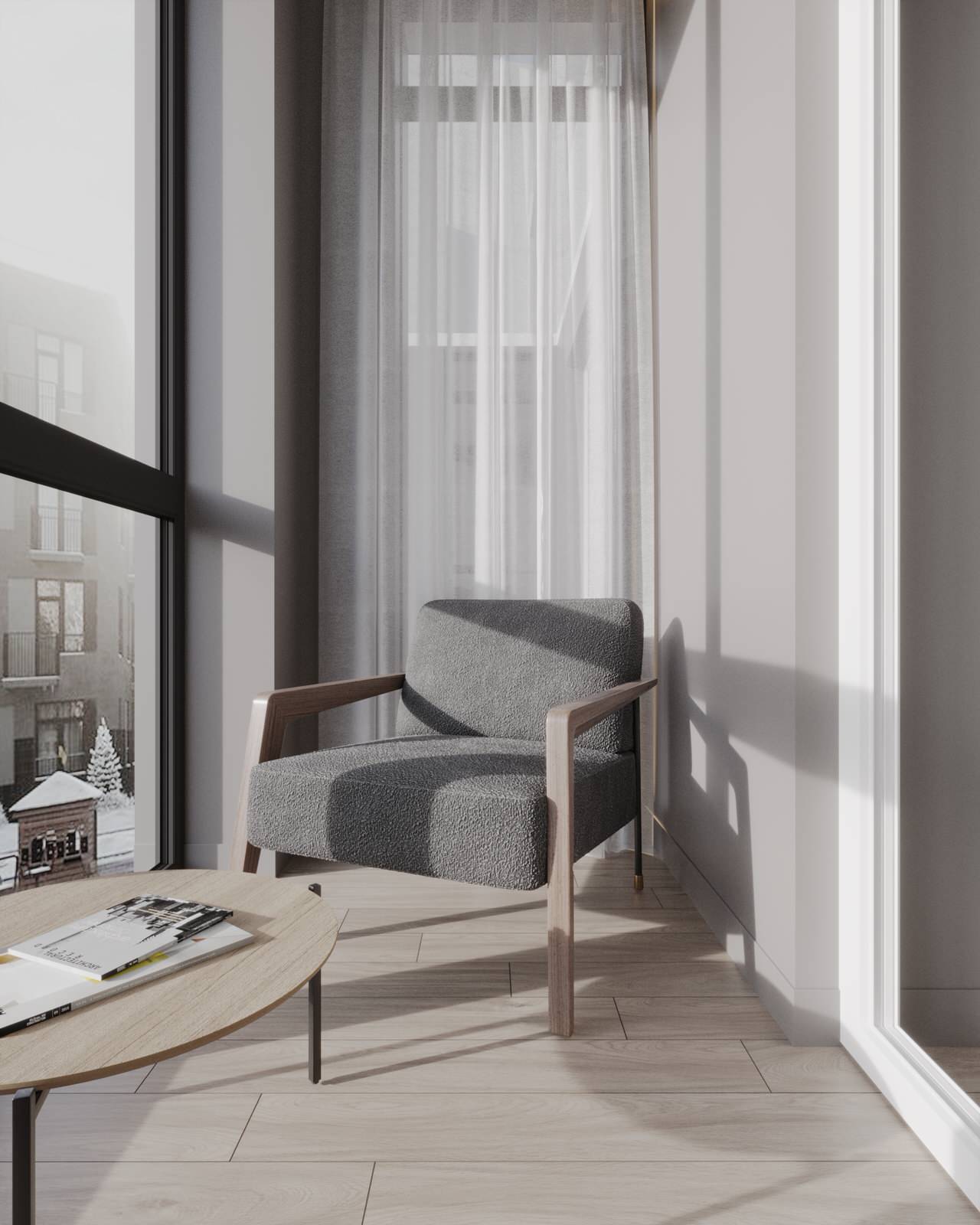 Двухкомнатная квартира с современным дизайном