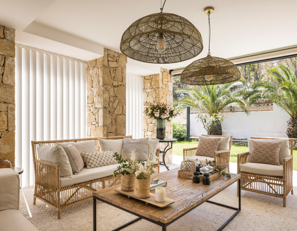 Inspiration for a huge mediterranean living room remodel in Alicante-Costa Blanca