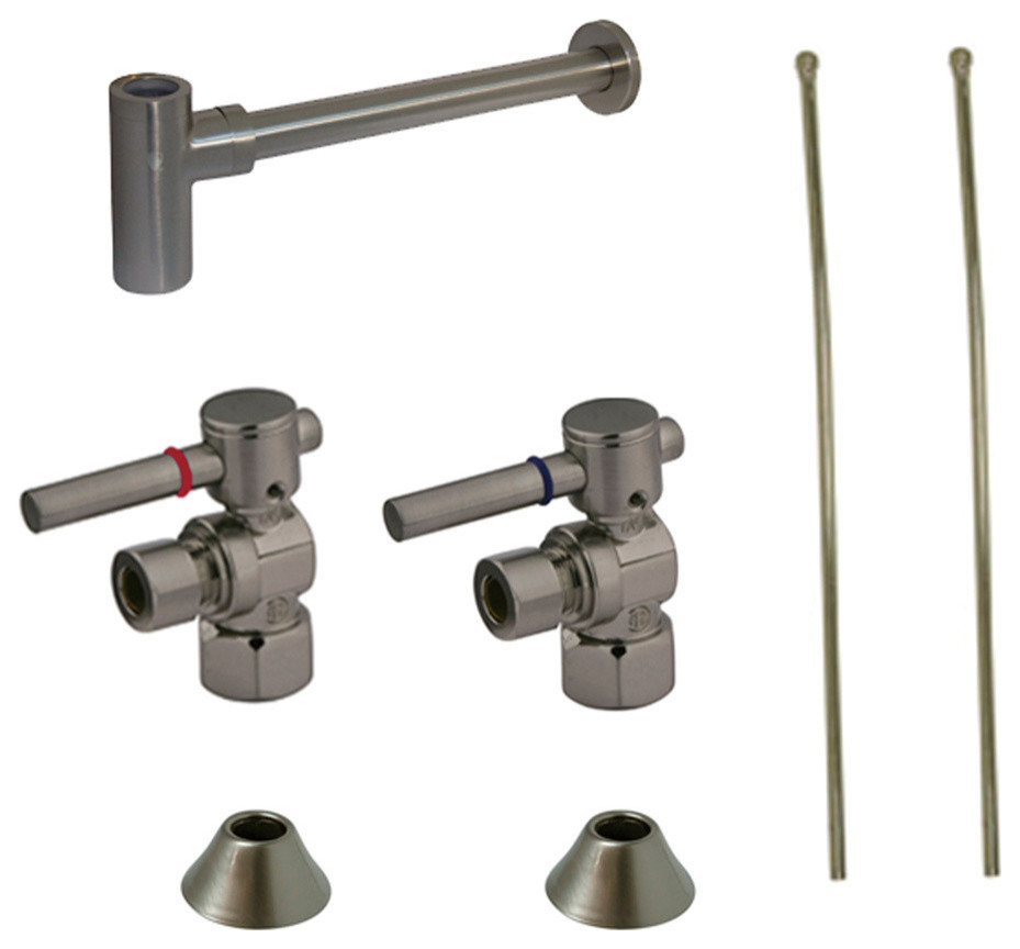 Plumbing Sink Trim Kit With PTrap for Lavatory and Kitchen