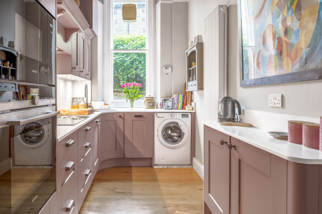 Dusky Pink Traditional Kitchen traditional-kitchen