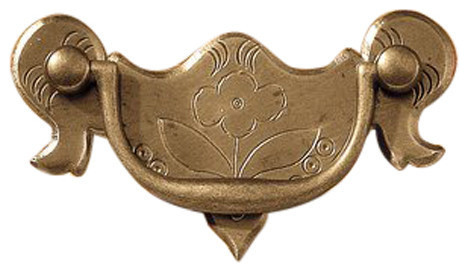 Hch 19 2 Queen Anne Chased Drawer Pull With Msf Posts