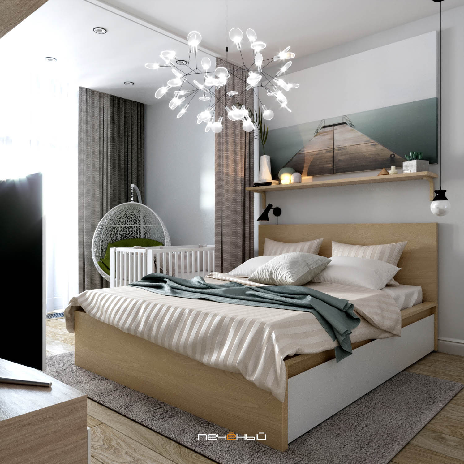 Однушка для пары с младенцем