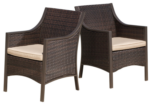 Patio Garden Furniture, Resin Wicker Dining Chairs