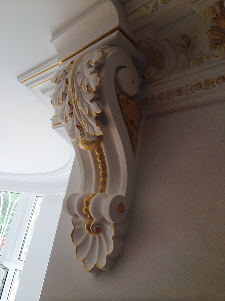 Монтаж гипсовой лепнины