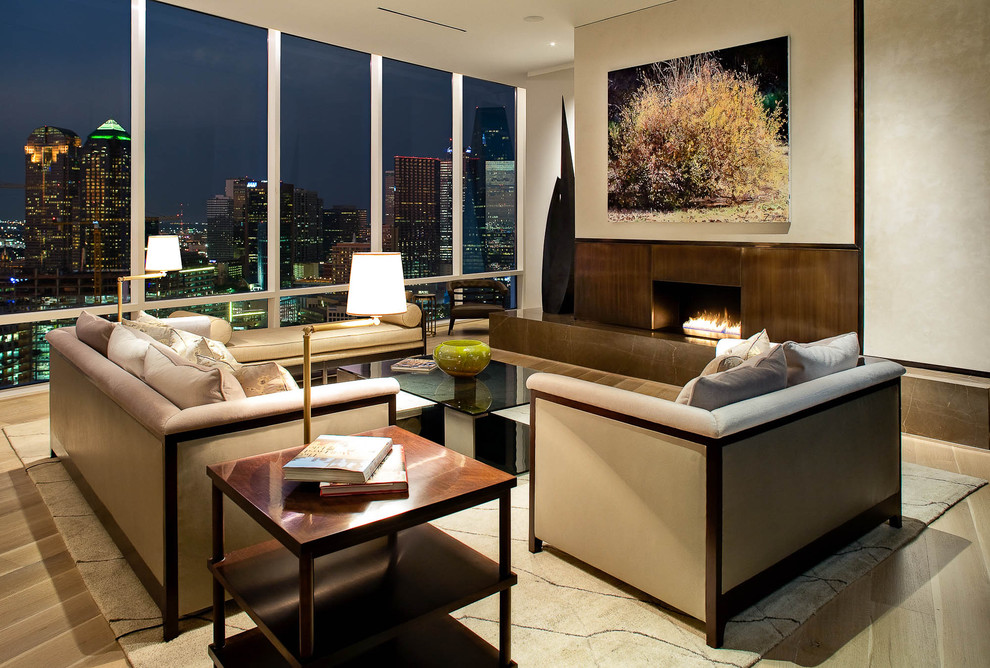 Living Areas Contemporary Living Room Dallas by Platinum Homes