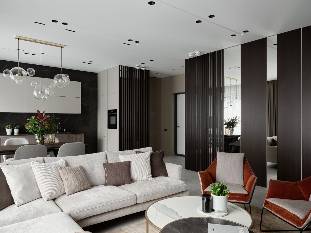 Интерьер квартиры в ЖК Флора и Фауна 85 м^2