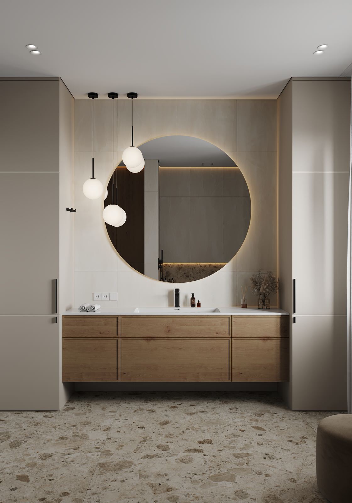 Санузлы (Частный дом в Малой Валяевке, Пензенская область)