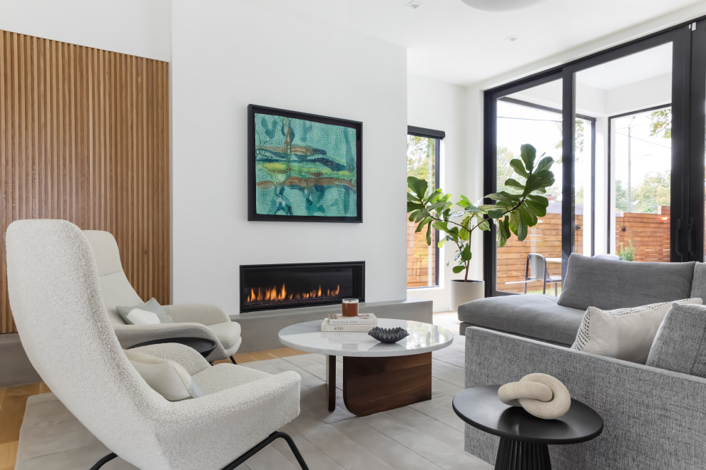 Mordecai Modern - Contemporary - Living Room - Raleigh - by Verity ...
