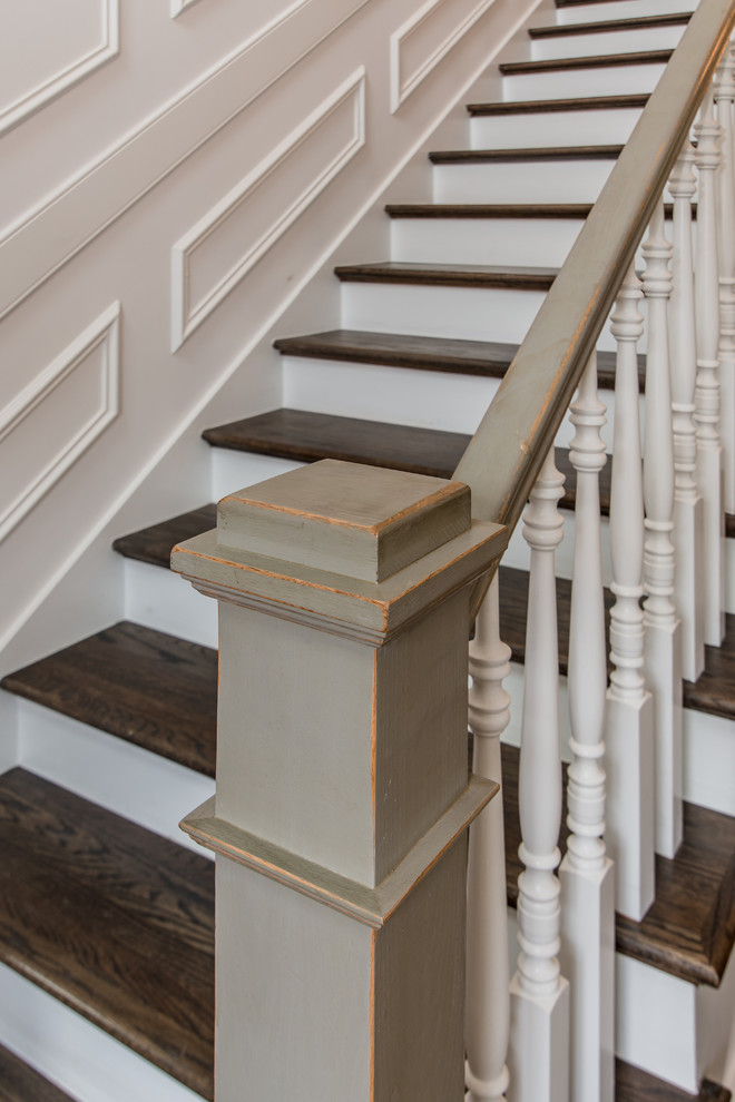 Inspiration for a transitional staircase in Nashville.