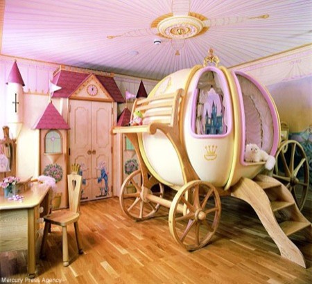 Girl's $48,000 Carriage Bed1 contemporary-kids