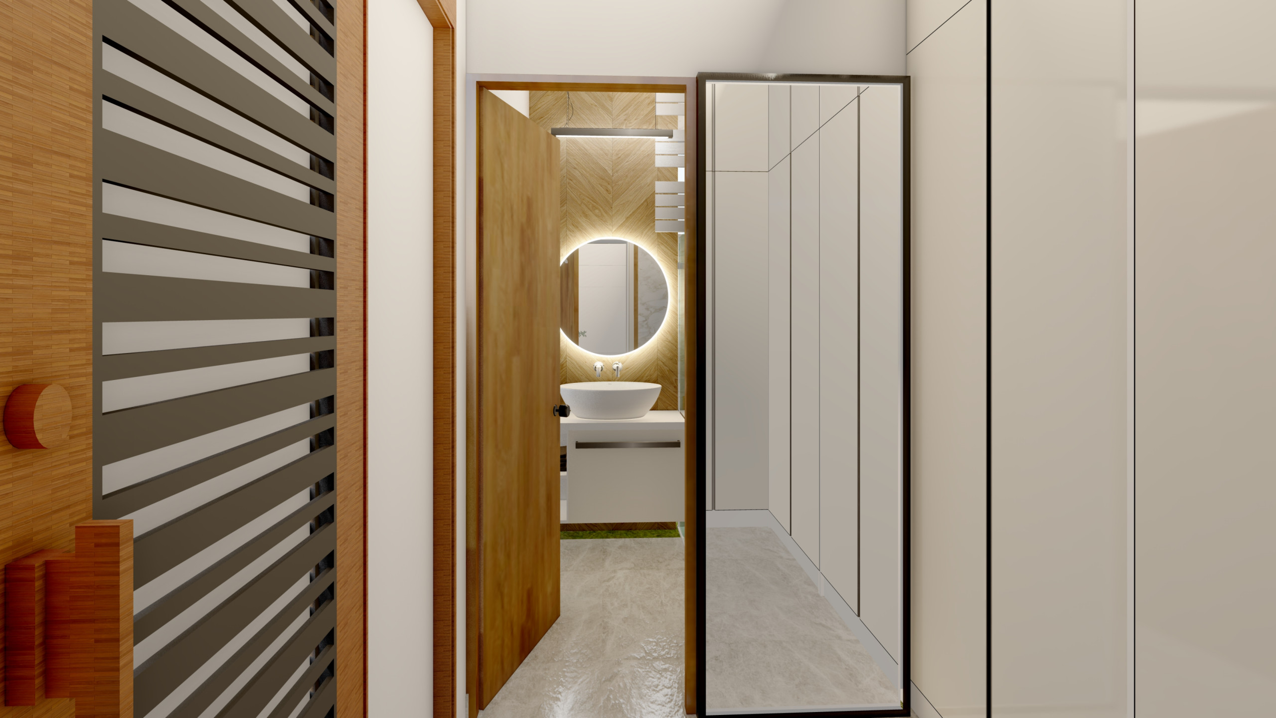 Airy Modern Bathroom in Tunbridge Wells