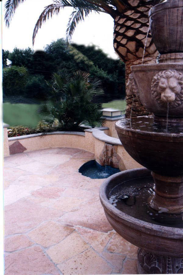 We installed a front fountain.
