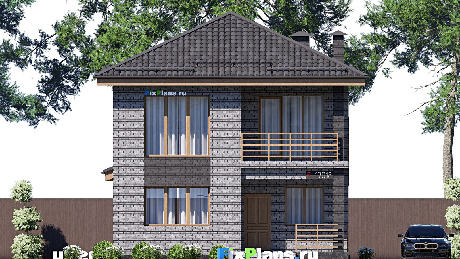 Проект двухэтажного дома 13х9 м S136м2 F-17018