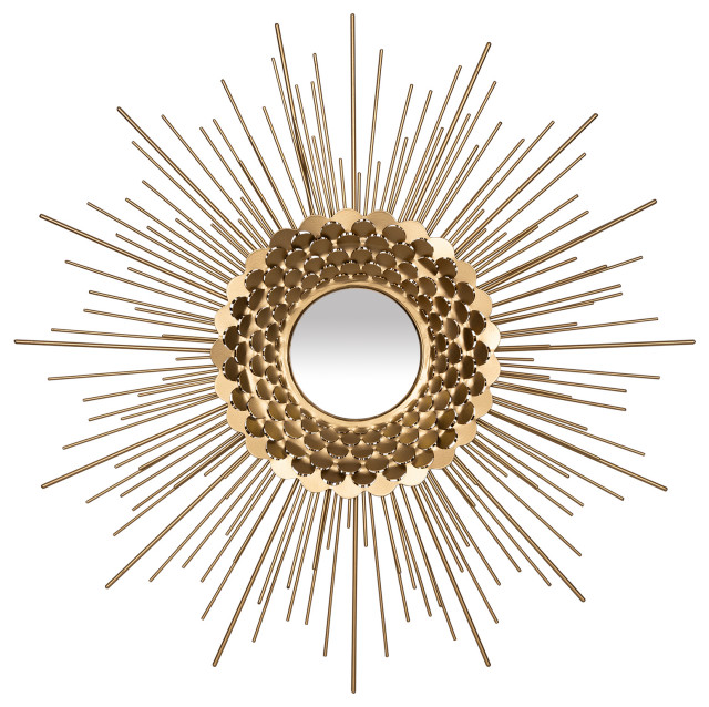 Stratton Home Decor Modern Leslie Wall Mirror, 22.25x0.75x22.25