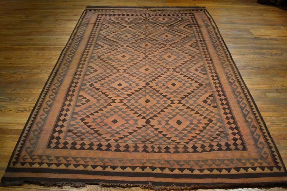 Tribal Afghan Oriental Rug, 6'1"x9'1"