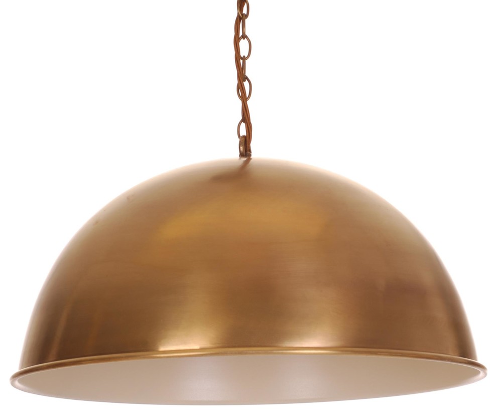 Leiston Pendant Light - Antiqued Brass
