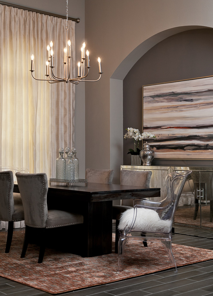 Dining room - transitional dining room idea