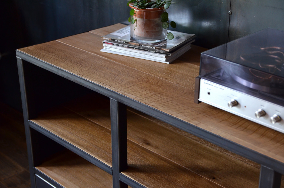 Inspiration pour un salon urbain.