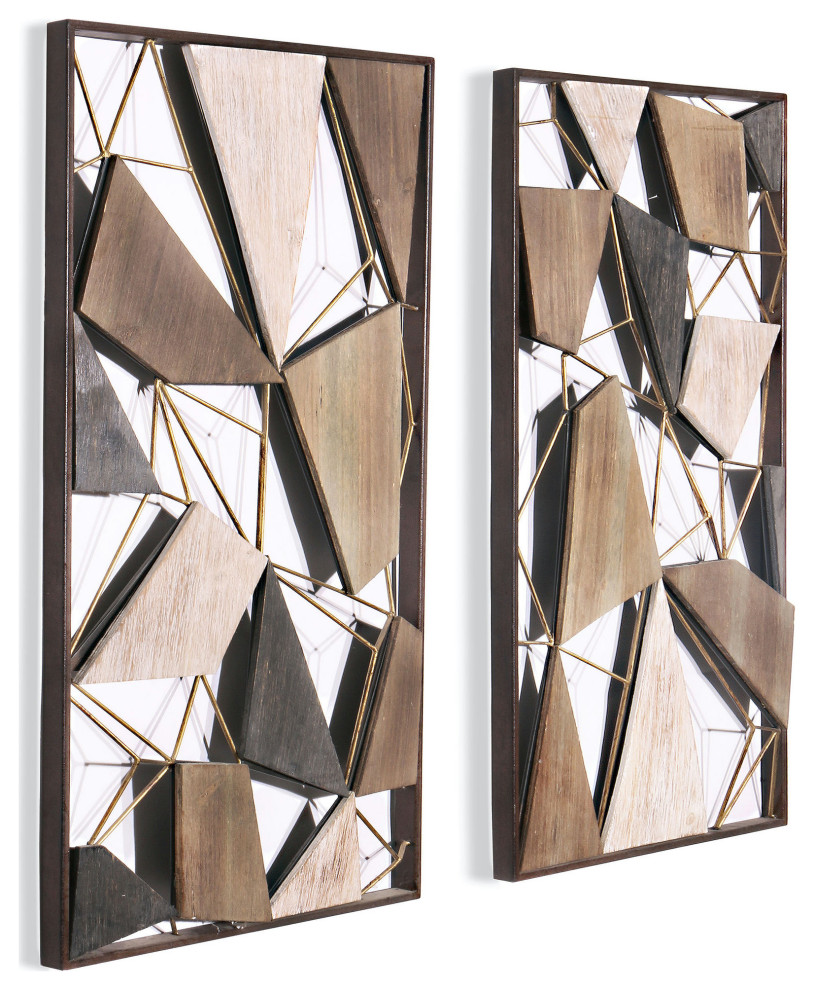 Lucian Wood Wall Panels (Set/2)
