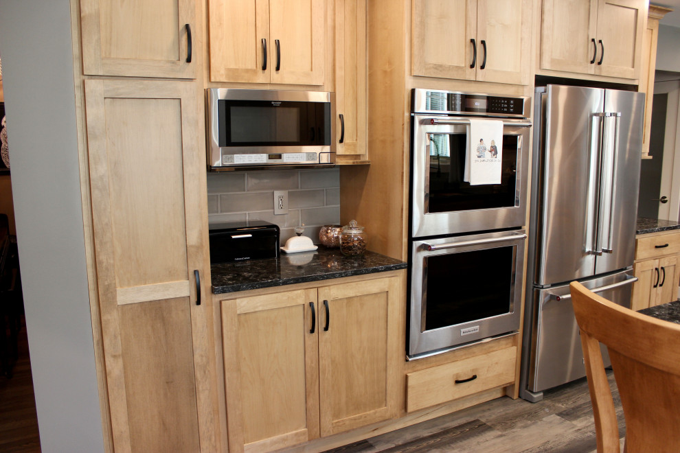 Quad Cities Kitchen Remodel with Great Storage and Maple