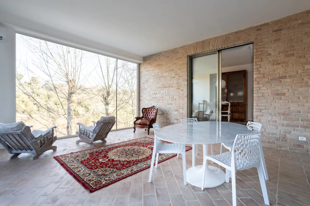 Veranda solare con vista sul verde