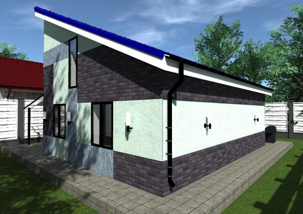 Дачный дом с мансардой 100 метров 7 на 9 м.