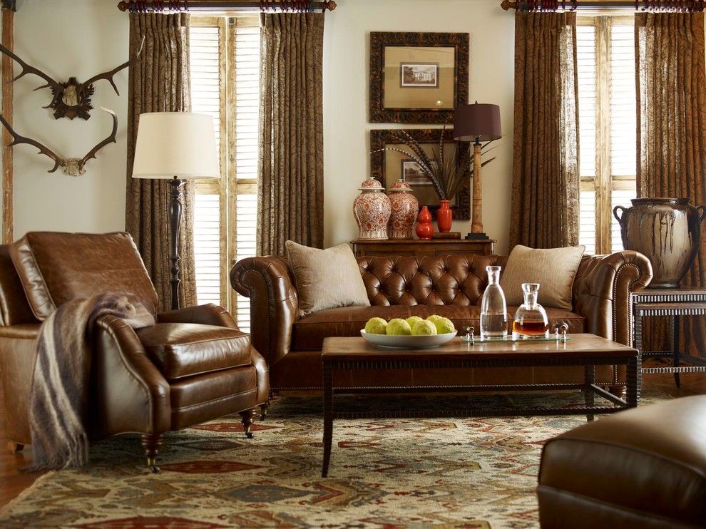 Mid-sized traditional formal enclosed living room in Indianapolis.