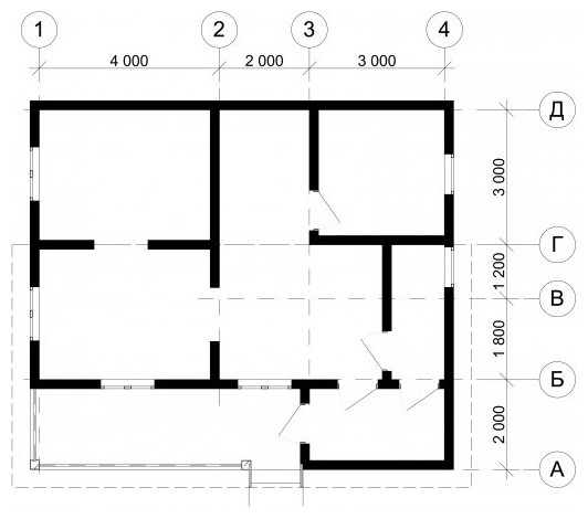 Каркасный дачный дом [011.14]