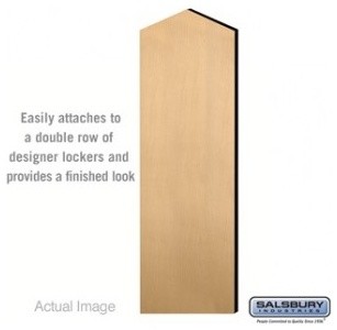 Double End Side Panel - for 21 Inch Deep Designer Wood Locker - Maple