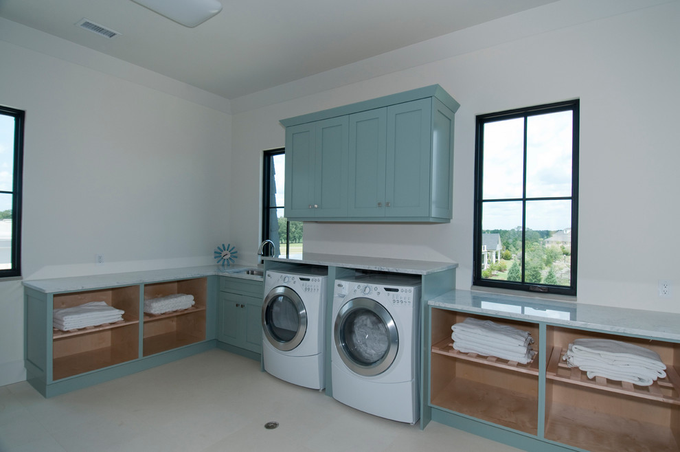 Inspiration for a contemporary laundry room in Charleston.