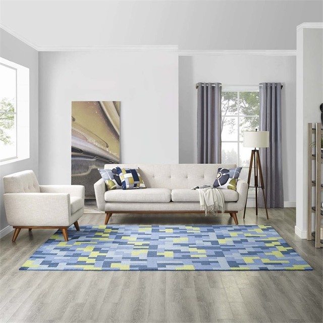 Andela Interlocking Block Mosaic 8x10 Area Rug, 120