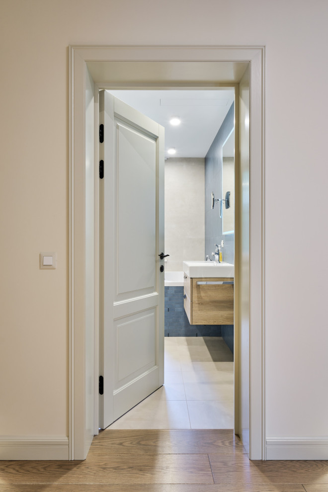 Кантри Ral 1013 в интерьере дома