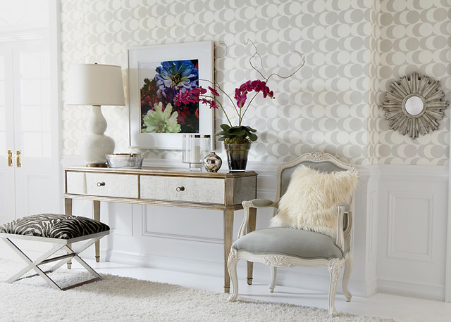 Ethan Allen eclectic-entry