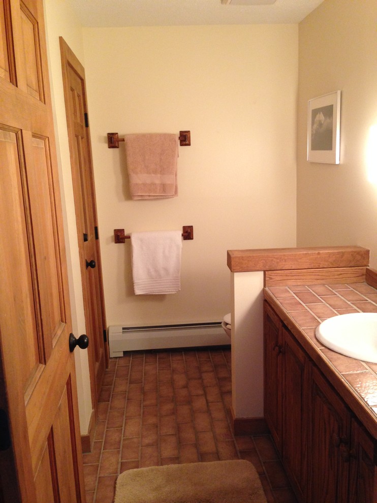 Replace bathroom countertop