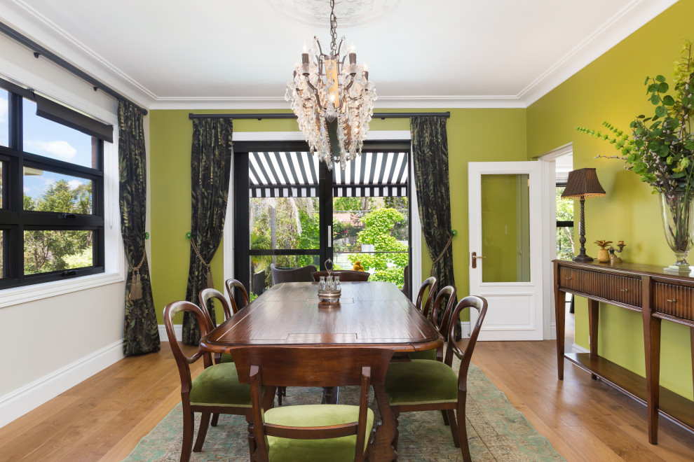 Photo of a contemporary dining room in Sydney.